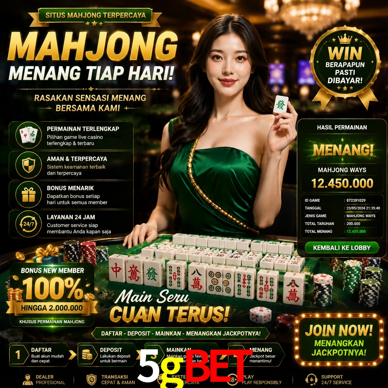 Cashback VIP 5gbet - reembolso semanal